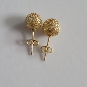 14k real gold earrings!!